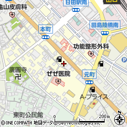 大分県日田市本町9周辺の地図
