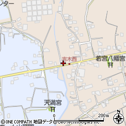 福岡県久留米市草野町吉木1474周辺の地図