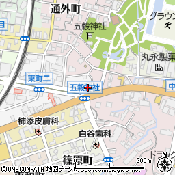 北九州銀行久留米支店周辺の地図