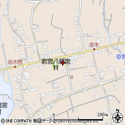 福岡県久留米市草野町吉木1391周辺の地図