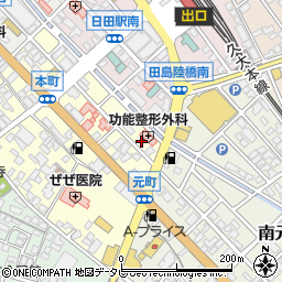 大分県日田市本町12周辺の地図