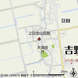 上豆田公民館周辺の地図