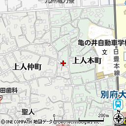 上人本町仲町公民館周辺の地図