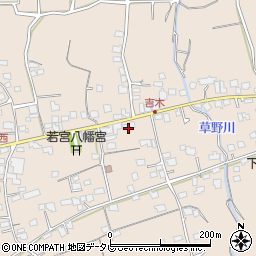 福岡県久留米市草野町吉木1377周辺の地図