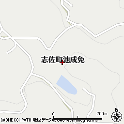 長崎県松浦市志佐町池成免周辺の地図