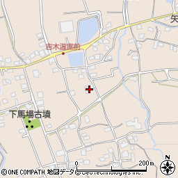 福岡県久留米市草野町吉木2471周辺の地図