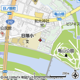 大分県日田市中ノ島町578周辺の地図