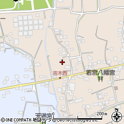 福岡県久留米市草野町吉木1470周辺の地図