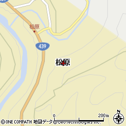 〒785-0773 高知県高岡郡梼原町松原の地図