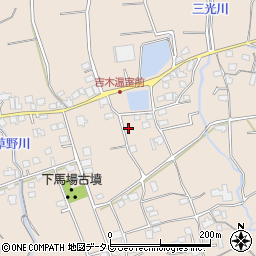 福岡県久留米市草野町吉木2503周辺の地図
