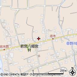 福岡県久留米市草野町吉木1430周辺の地図