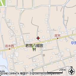 福岡県久留米市草野町吉木1429周辺の地図