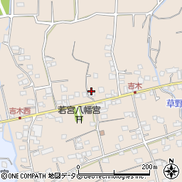 福岡県久留米市草野町吉木1428周辺の地図