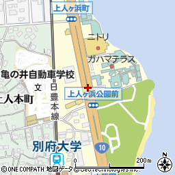 上人ヶ浜公園前周辺の地図