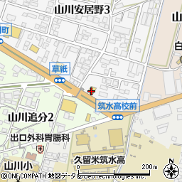 牛鉄山川店周辺の地図