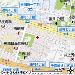 カツキ旗店周辺の地図