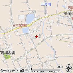 福岡県久留米市草野町吉木2542周辺の地図