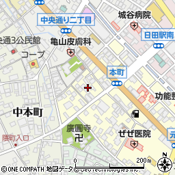 大分県日田市本町4周辺の地図