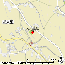 大分県日田市求来里423周辺の地図