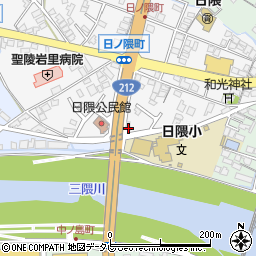 大分県日田市庄手517周辺の地図