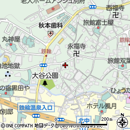 大分県別府市風呂本5組周辺の地図