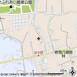 福岡県久留米市草野町吉木1464周辺の地図