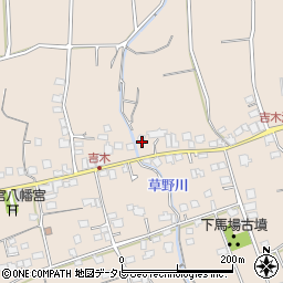 福岡県久留米市草野町吉木917周辺の地図