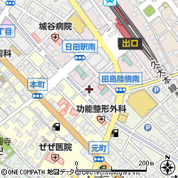 大分県日田市元町19-19周辺の地図