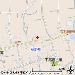 福岡県久留米市草野町吉木919周辺の地図
