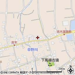 福岡県久留米市草野町吉木920周辺の地図