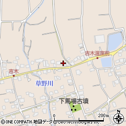 福岡県久留米市草野町吉木922周辺の地図