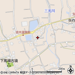 福岡県久留米市草野町吉木2526周辺の地図