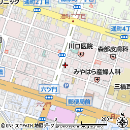 福岡県久留米市日吉町周辺の地図