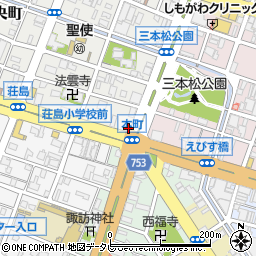 うめの地所株式会社　中央店周辺の地図