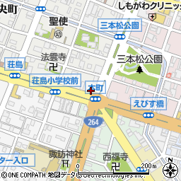 ほっかほっか亭久留米中央町店周辺の地図