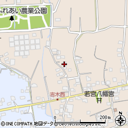 福岡県久留米市草野町吉木1413周辺の地図