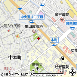 中央２公民館周辺の地図