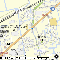 駅ヶ里周辺の地図