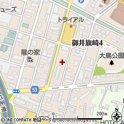 旗崎変電所周辺の地図