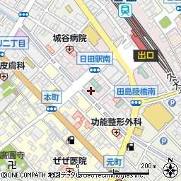 大分県日田市元町17-10周辺の地図