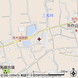 福岡県久留米市草野町吉木2516周辺の地図