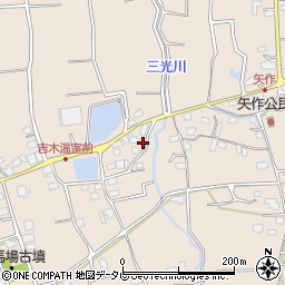 福岡県久留米市草野町吉木2517周辺の地図