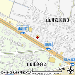 ワークマン久留米山川店周辺の地図