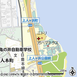 大分県別府市上人ケ浜町周辺の地図