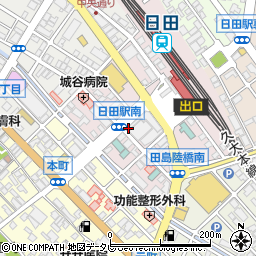 大分県日田市元町周辺の地図