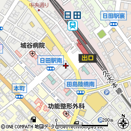 ニコニコレンタカー　日田駅前店周辺の地図