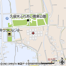 福岡県久留米市草野町吉木118周辺の地図