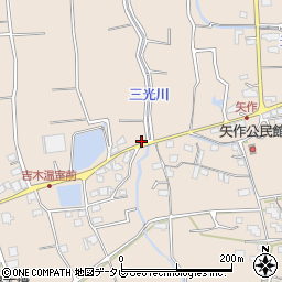 福岡県久留米市草野町吉木1231周辺の地図