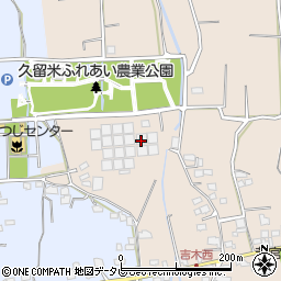 福岡県久留米市草野町吉木116周辺の地図