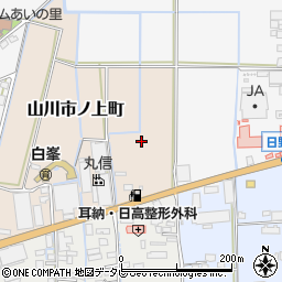 福岡県久留米市山川市ノ上町6周辺の地図